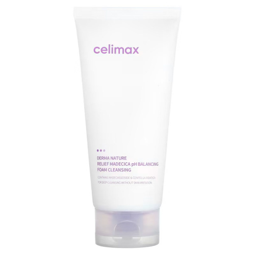 Пенка для лица очищающая слабокислая  Celimax Derma Nature Relief Madecica pH Balancing Foam Cleansing 150 мл