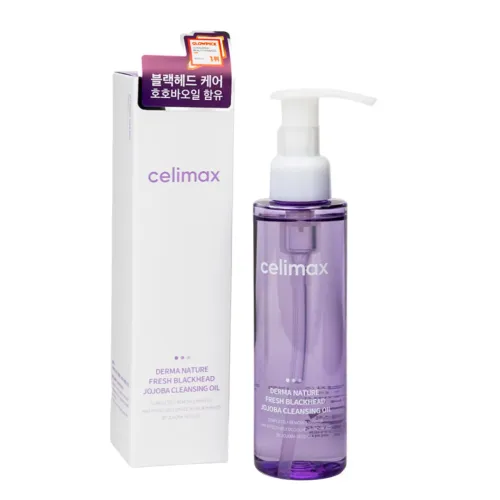 Масло гидрофильное для лица от черных точек с маслом жожоба Celimax Derma Nature Fresh Blackhead Jojoba Cleansing Oil 150мл