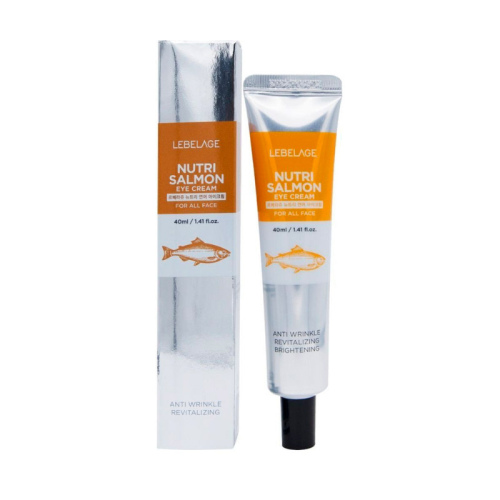  LEBELAGE Питательный крем для кожи вокруг глаз с маслом лосося NUTRI SALMON EYE CREAM EX,  40мл