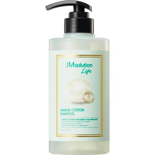  JMSOLUTION Укрепляющий шампунь для волос LIFE MARINE COTTON SHAMPOO 500мл