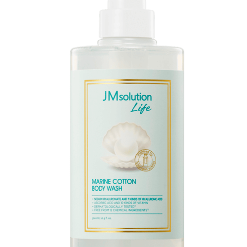 JMSOLUTION Смягчающий гель для душа LIFE MARINE COTTON BODY WASH 500мл