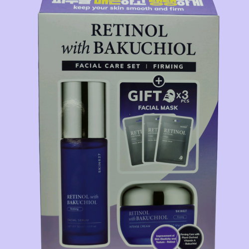 Набор для лица с ретинолом и бакучиолом Retinol with Bakuchiol Facial Care Set (150 мл)