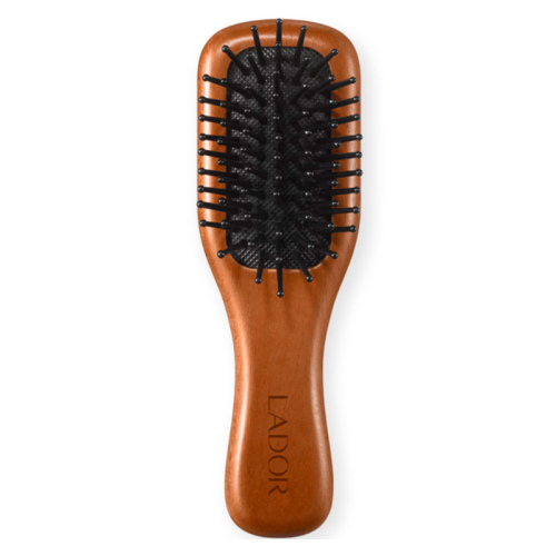 LA'DOR Расческа для волос MINI WOODEN PADDLE BRUSH 1шт