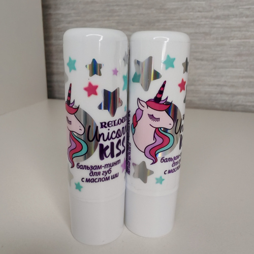 Бальзам-тинт для губ с маслом ши Unicorn KISS Relouis